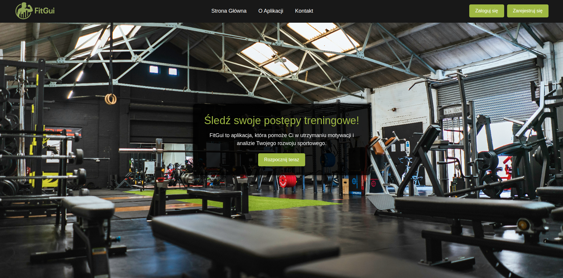Fitgui.pl - Aplikacja do śledzenia postępów na siłowni